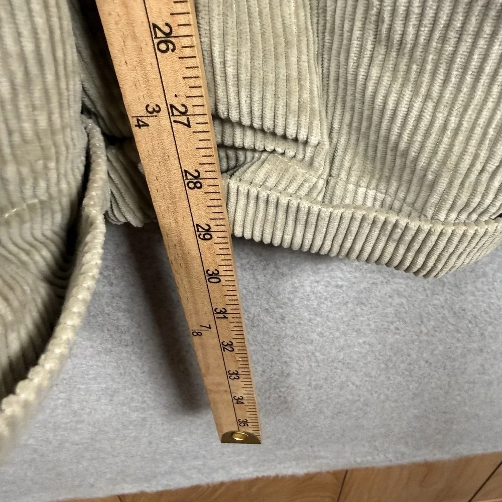 Gap Corduroy Pants Womens 6 Khaki Beige Loose Fit Baggy Vintage - Picture 6 of 8
